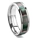 Titanium Mother of Pearl 6mm Wedding Band Ring Size 6-13