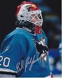 Ed Belfour Autographed/Hand Signed San Jose Sharks 8x10 Photo