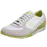  : Diesel Women's Parabarny Lace-up Sneaker,White/Sunny Lime,11 M US