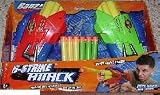 6 Strike Attack Pump Action Foam Dart Gun With Suction Cup Darts