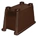 Carlisle 1086669 Dark Brown Polycarbonate Trimline Single Base