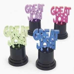GREAT JOB AWARD TROPHIES (1 DOZEN) - BULK