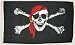 Flagge Pirat mit Kopftuch - 90 x 150 cm