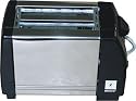 Stainless Steel Low Wattage 2 Slice Electric Toaster, caravan, camping.