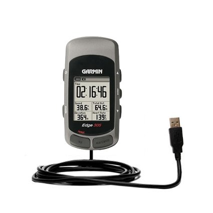 Classic Straight USB Cable for the Garmin Edge 205 with Power Hot Sync and Charge capabilities - Gomadic Brand w/ TipExchange Technology