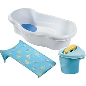 Summer Infant Newborn-Toddler Bath Center & Shower- Blue