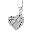 8GB Pink and Clear Crystal Heart Style USB Flash Drive with Necklace