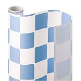 Decora Blue Check Contact Paper 3 Yd.