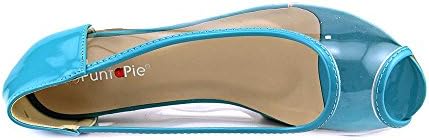 Punta Pie Citruss Women US 9 Blue Peep Toe Flats