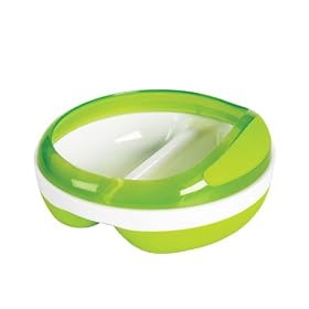 OXO Tot Divided Feeding Dish, Green: Baby