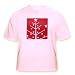 Xmas Tree White - Light Pink Infant Lap-Shoulder Tee (12M)