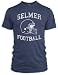 Vintage Distressed Selmer Football Tri-Blend T-Shirt, Indigo, L