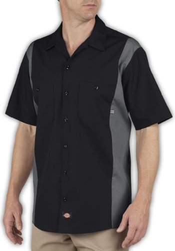 Big and Tall Men's Dickies Color Block Short Sleeve Work Shirt