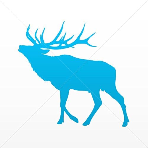 Sticker Male Deer Figure Decorative Motorbike Bicycle Vehicle ATV Raci Blue (8 X 7.60 In)