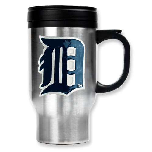 Detroit Tigers 16oz Stainless Steel Travel Mug