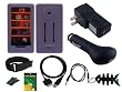 9 items Premium Bundle for Microsoft Zune HD 16GB 32GB Series ,includes (Pink Silicone Skin Case +usb Car Charger +usb Wall Charger + usb data cable +3.5mm Aux mp3 cable + LCD Screen Protector + Adjustable Armband + Blet Clip + Fishbone Keychain)