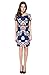 Lily Mode Women's Floral Print with Short Sleeve Sheath Dress