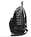 iMaySon Hot Western Gossip Girl Punk Skull PU Leather Women Backpack Shoulders Book Bag (Black)