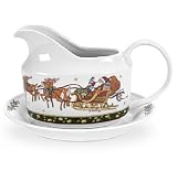 Portmeirion A Christmas Story Gravy Boat With Tray - 2 Pc
