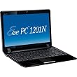 ASUS Eee PC Seashell 1201N-PU17-BK 12.1-Inch Black Netbook - 5 Hours of Battery Life