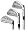 Nike Golf Victory Red Pro Combo Forged Irons, Set of 8 (3-PW, Right Hand, Steel, Regular)