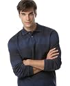 Geoffrey Beene Men's Long Sleeve Jaspe Polo