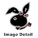 LA Auto Gear Grey Silver Play Girl Bunny Rabbit with Pink Bow and Pink Heart Necklace Gem Crystal Art Studded Rhinestone Bling Car Truck SUV Seat Belt Shoulder Pads - Pair