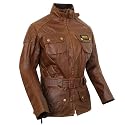 Barbour ladies International Biker jacket brown