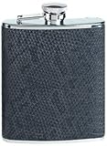 Review Simran  / Simran HF-6-ILD Ajmer 6 oz. Black Snake Skin Italian Leather Stainless Steel Flask