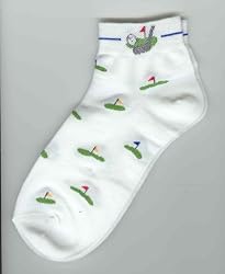 Golf Socks Ladies - Putting Ball with Flag