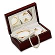 Cherry Wood Jewelry Box with Mirror