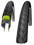 Reifen Schwalbe Marathon HS 420 GG28x1 3/8 Zoll 37-622 Schwarz-Skin Reflex Reifen Schwalbe Marathon HS 420 GG28x1 3/8 Zoll 37-622 Schwarz-Skin Reflex