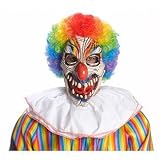 Funny Bones Evil Clown Mask Adult Halloween Costume Accessory – Halloween Mask