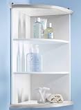 : NEW ENGLAND - Bathroom Corner Storage Shelves - White