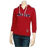 Touch by Alyssa Milano Boston Red Sox Ladies Red Brushed Washed Hoody Sweatshirt