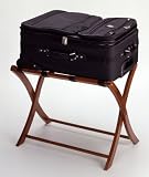 Foldaway Suitcase Stand-Hardwood-Walnut Finish (Walnut) (20"H x 26 1/2"W x 18 1/2"D)