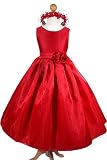 New Red Flower Girl Pageant Christmas Dress Sz 2 to 12 - Same Day Shipping. Takes About 2-3 Days