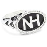 Nicky Hilton Sterling Silver Initial Ring With