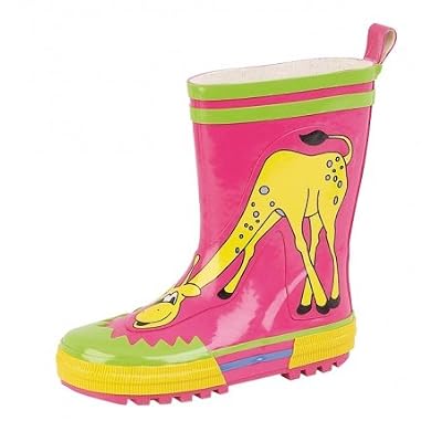 Stormwells giraffe print kids wellington