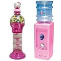 Hello Kitty Mini Water Dispenser and Gumball Machine Set