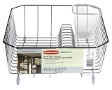 Rubbermaid Chrome Twin Sink Dish Drainer