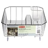 Rubbermaid Chrome Twin Sink Dish Drainer