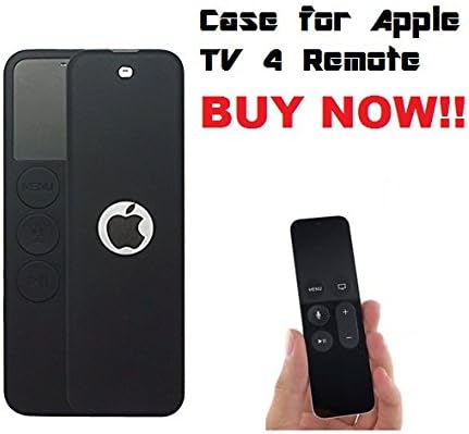 NEW 2016 Silicone Protective Case Cover Slip Pouch for Apple TV Siri Remote 4th Generation Black