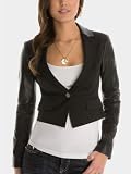 GUESS by Marciano Anika Leather Sleeve Jacket