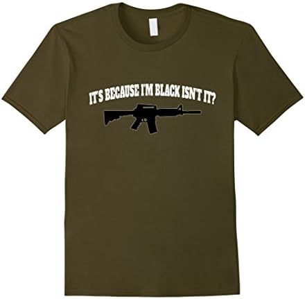 Men's It's Because I'm Black Isn't It 2XL Olive