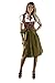 Dirndl Womens 3-Piece Dirndl with Floral Embroidery 42 Red Floral