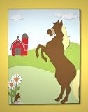 Nursery Mural - Horse - Canvas Farm Theme Wall Art