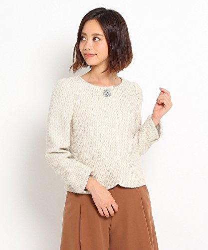 Rubyrivet(ルビーリベット)ビジューブローチ付きツィードジャケット