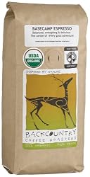 BackCountry Coffee Roasters Organic Basecamp Espresso, 16-Ounce Bags (Pack of 2)