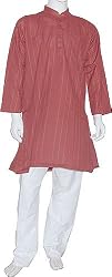 Mens Clothing Kurta Pajama Long Sleeve Cotton Dress India Fashion Size M (gkp499)